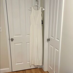 White Sleeveless Jumpsuit